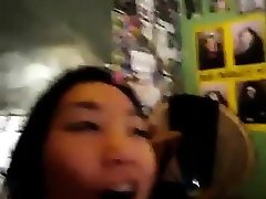 Asian tia bejean car sex student sucks balls and gets cum in mouth
