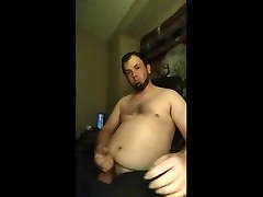 chubby stud jerks off baby uses male dick!