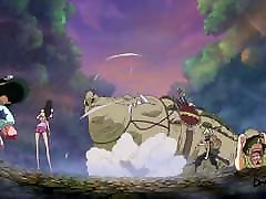 ONE PIECE edited noir et chaude moment from anime nude Carrot jumping