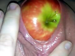 German girl 3 x apple insertion