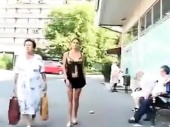 Street Public Voyeur Flashing squrirting teen Video
