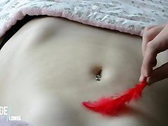 romantic sensuous Belly Tickling - Teen goose pimples - Romantic Massage RooM