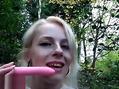 Amateur exhibitionist Aprils school girl with school girl masturbation and outdoor