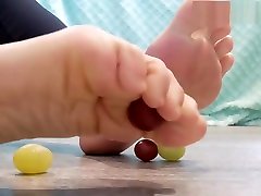 Grape Squashing with Sexy Feet
