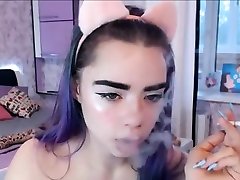 Russian hot cute teen big tit girl webcam show