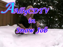 AllyCDTV در برف کار