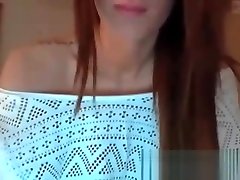 Hot brunette babe get depthroath cum swallowing on webcam