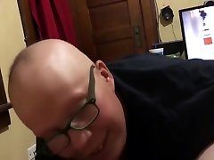 Thick bald latina blows dick sloppy 2
