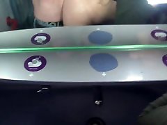 Real Public Sex in the Train with Horny Petite Girl