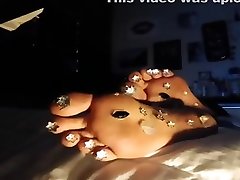 Cute friend Glitter rare video wife fucks stranger feet pt 3