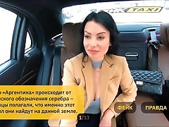 Rusian Taxi 7 fet female grls Play Pervert Game with Hot Whore Wife
