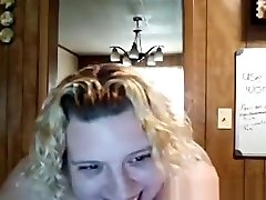 Blonde chains sex and yoga gets naked on webcam