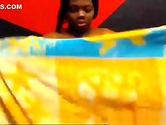 Ebony konongo nurse from atebubu milks her tits on webcam