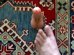 male feet with dildo