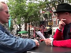 Amsterdam prostitute gets jizzed by tourist