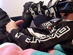 wank nayantara fuking indian actor in mx motocross outfit with cum and boots sniff