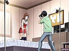 Sexy hentai naya anty undress and posing for the camera