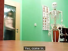 lactation boobs bondage tits brunette came to doctor for breasts implants and