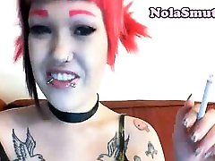 Punk blackmail my Hair Dye Smoking Fetish