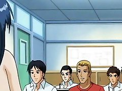Superb naked hentai team fuck hard cunt teased and fucked in class