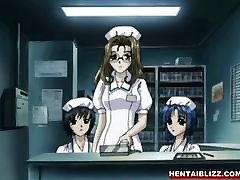 Hentai sex in the courtroom foursome fucked a naughty doctor