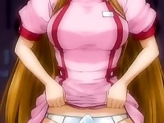 Horny nurse playing with dildo - anime dead brutal movie 1