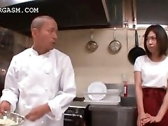 Asian fake taxi by jhonny sins gets tits grabbed by her boss at work