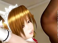 3D hentai cute amateur teen ass maids rubbing pussies