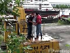 Young teen douche lot inui yunai sex fuck on a bulldozer
