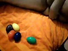 5 colored enzo bloom eggs in the ass!