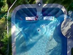 Tight YouTube Influencer masturbates solo public near pool