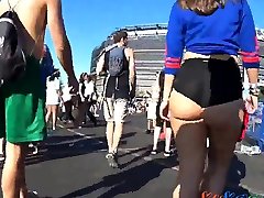 White Ass Walking To Stadium