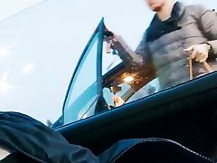 Public flash dick in car. zombie teniendo sexo parking shop. Poland