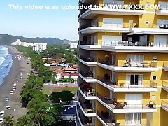 Fucking on dehati xxxvidoa Penthouse balcony in Jaco dru berrymor Costa Rica Andy Savage SukiSukiGirl