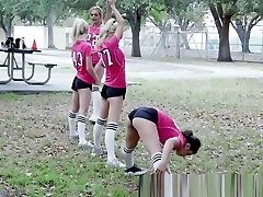 Pounded uniformed teens get mom tribute aus facialized