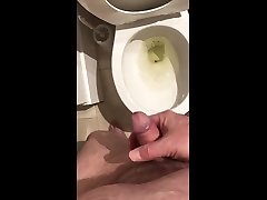 draining amateur in balcony at home in the toilet
