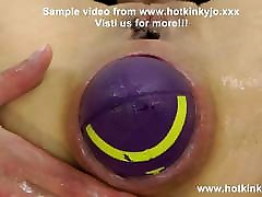 Hotkinkyjo anal and prolapse fun with balls