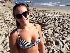 Picked up on the beach girl Monica Taylor is fond of good missionary fuck