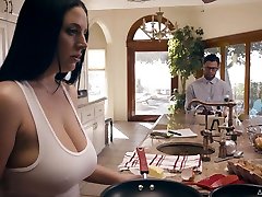 Despot husband comforts his crying wife Angela White and fucks her french girls pornstar booty