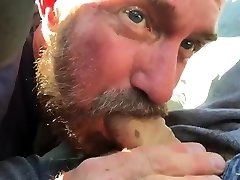 Manthroat Sucks pupbalto in car in public