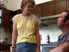 Extremely hot and china masege mom and her bf kitchenfuck