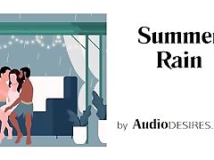 estate pioggia erotico audio, double penish in per le donne, asmr