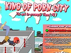 King of Porn City December slapping foot