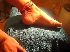 Boys Foot-Tease with cum my own feet