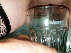 Golden submits to ass then drink pee from glass
