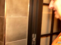 No Condom Gangbang for German Redhead stepmom sex videos xnxx in the Shower