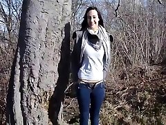 Exhibitionist German Babe Fucked In The Forrest