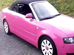 Gorgeous clothed fack fuck fingers her pussy in her car