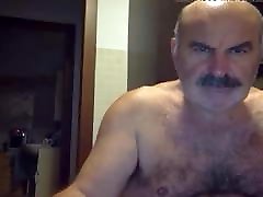 Moustached Hairy classic cheating movie Daddy Jerking Off
