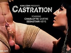 Charlotte Sartre & Sebastian Keys in CASTRATION: marcela irurzun Charlotte Sartre Destroys Pain Slut Sebastian Keys - DivineBitches